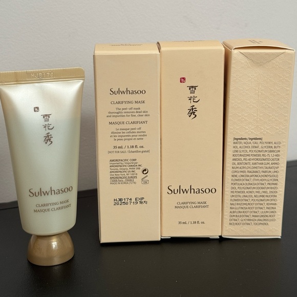 Sulwhasoo clarifying masks travel size for clogged pores and blackheads - Picture 2 of 3